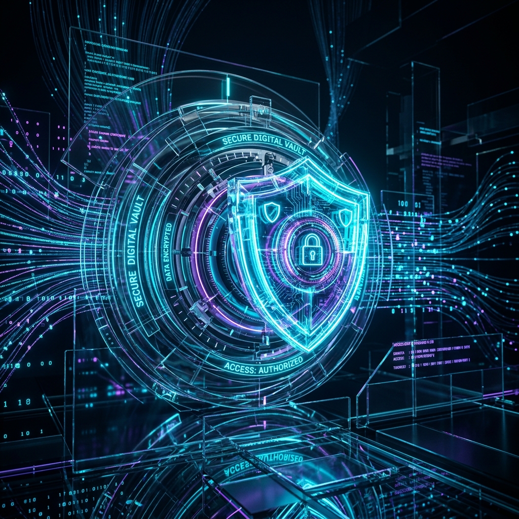 Secure Vault Abstract Visual